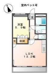 ハイツももの里の物件間取画像